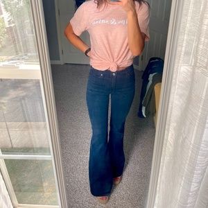 Abercrombie & Fitch High Rise Flare Jeans